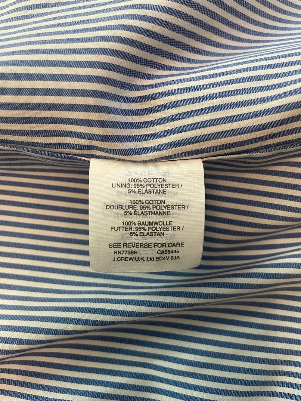 J. Crew Regent Ruffled Hem Blazer Blue Size 4 Tall Single Button Career Office